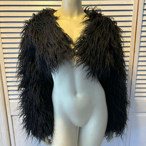 SHEIN Black Teddy Jacket